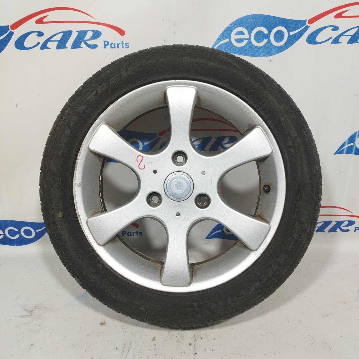 Cerchi in Lega da 15 pollici 5 con gomme Smart Fortwo 450 2005 codice: 0015436v001 ecoAC4677