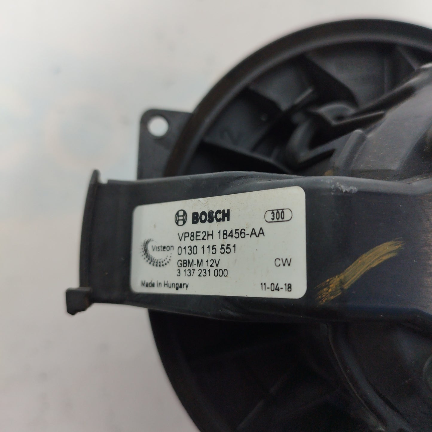 Interior heater fan Ford Fiesta 2010 Bosch code: 0130115551 ecoAC4788