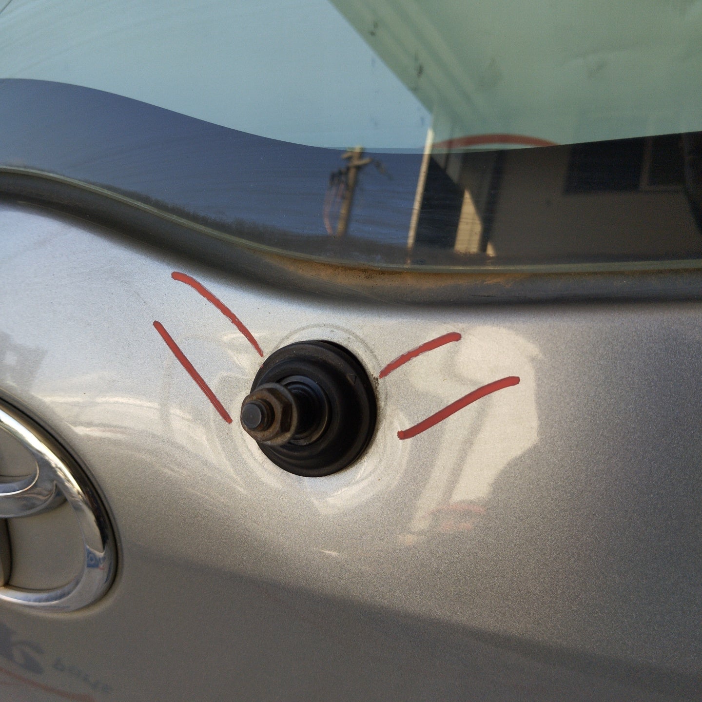 Portellone grigio canna di fucile Toyota Yaris 2008 ecoAG2624