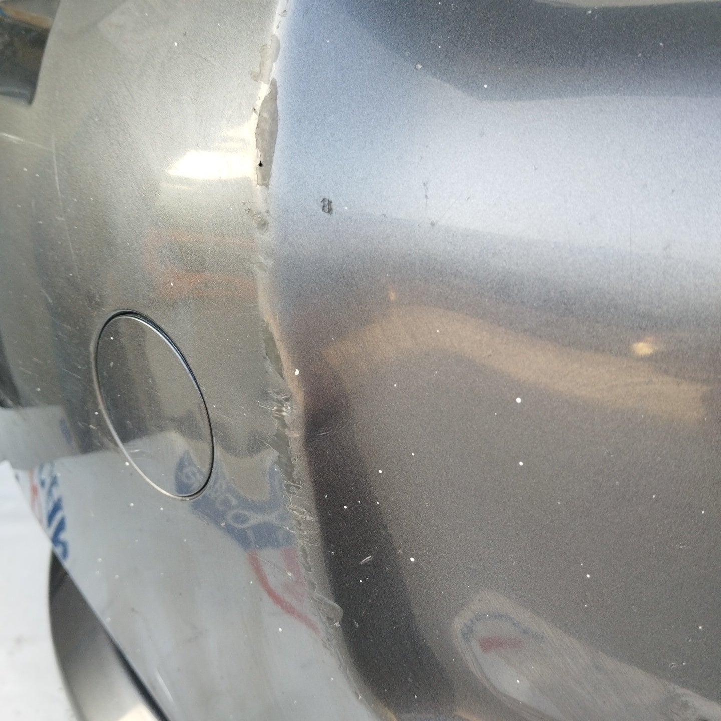 Paraurti anteriore grigio canna di fucile Toyota Auris 2008 ecoAG2633