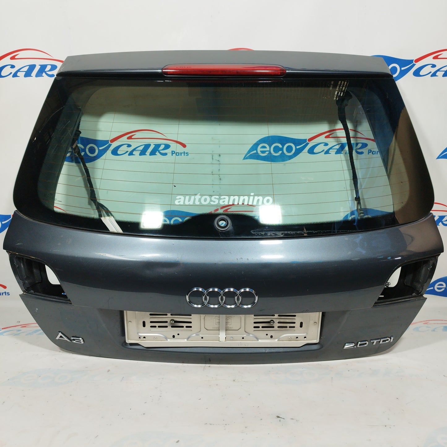 Dunkelgraue Heckklappe Audi A3 Sportback 2007 ecoAC4913
