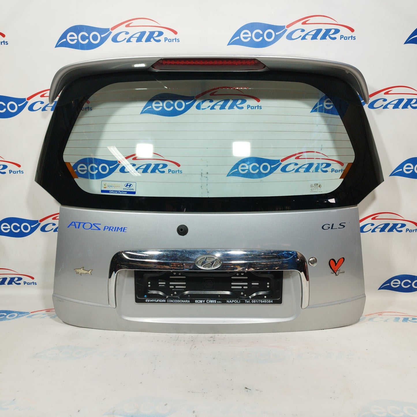 Silver gray tailgate Hyundai Atos 2001 ecoAC4926