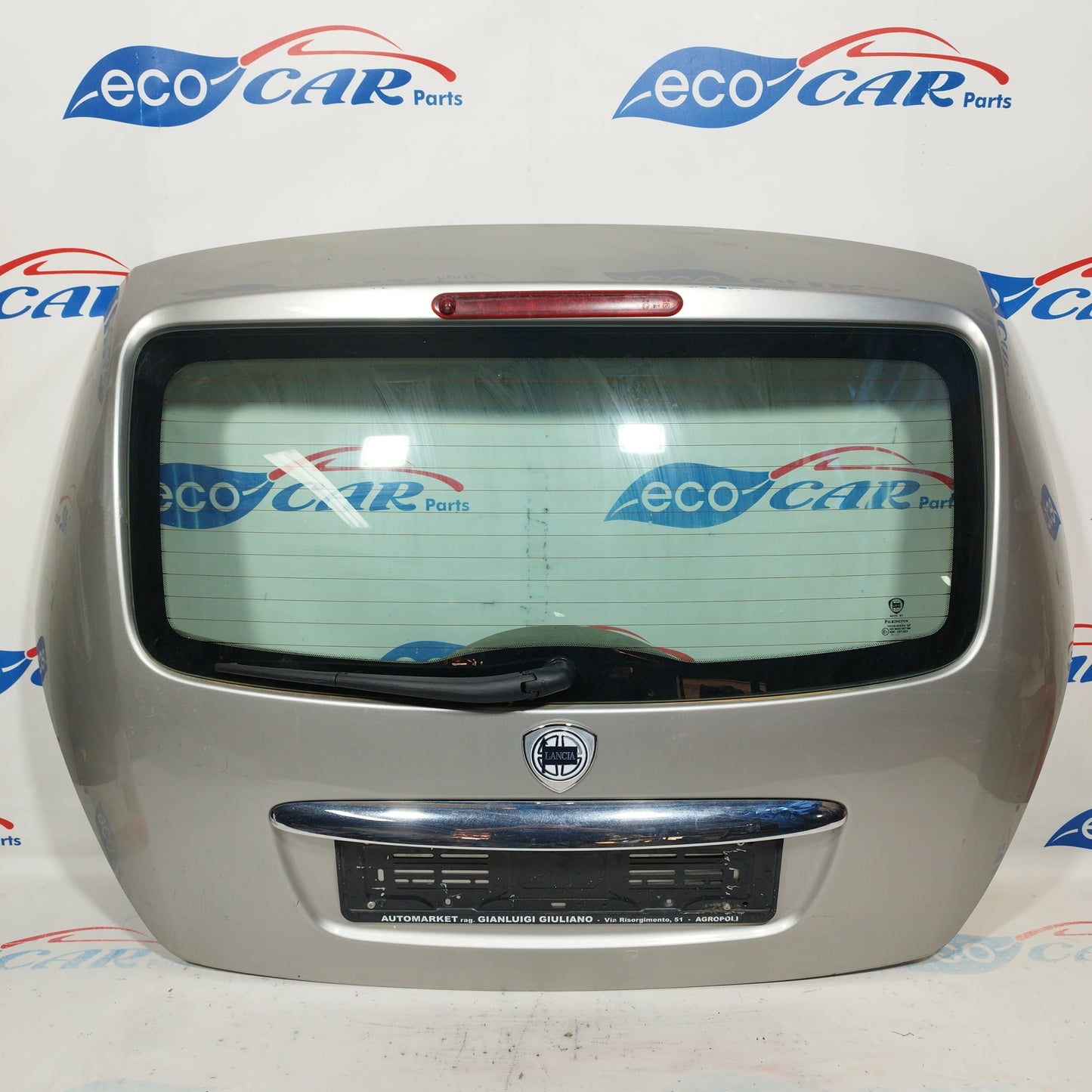 Silver gray tailgate Lancia Y 2005 ecoAC4931