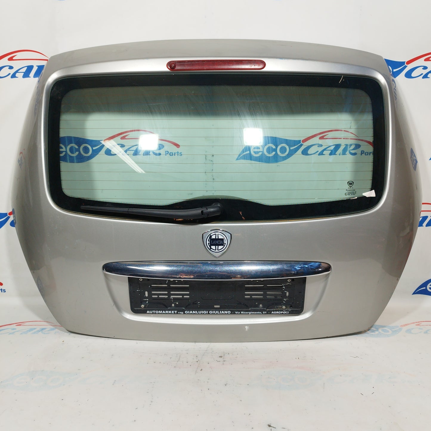 Silver gray tailgate Lancia Y 2005 ecoAC4931