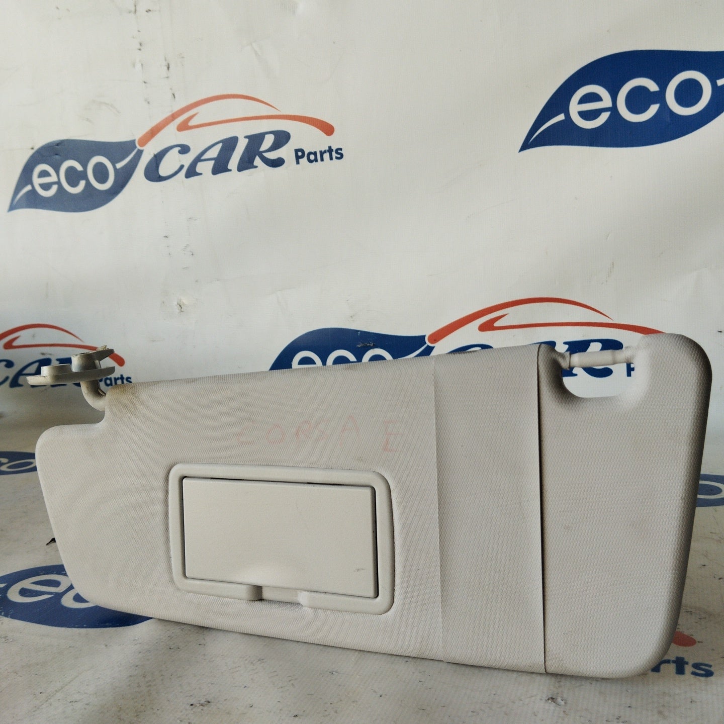 Aletta parasole sx grigio chiaro Opel Corsa E 2017 ecoAG2705