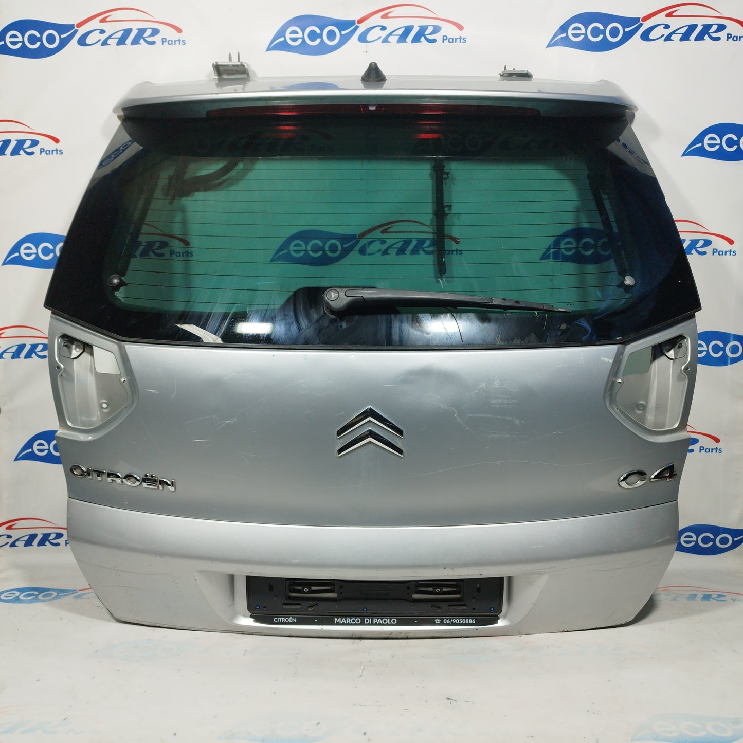 Silver gray tailgate Citroen C4 Picasso 2007 ecoAC4985
