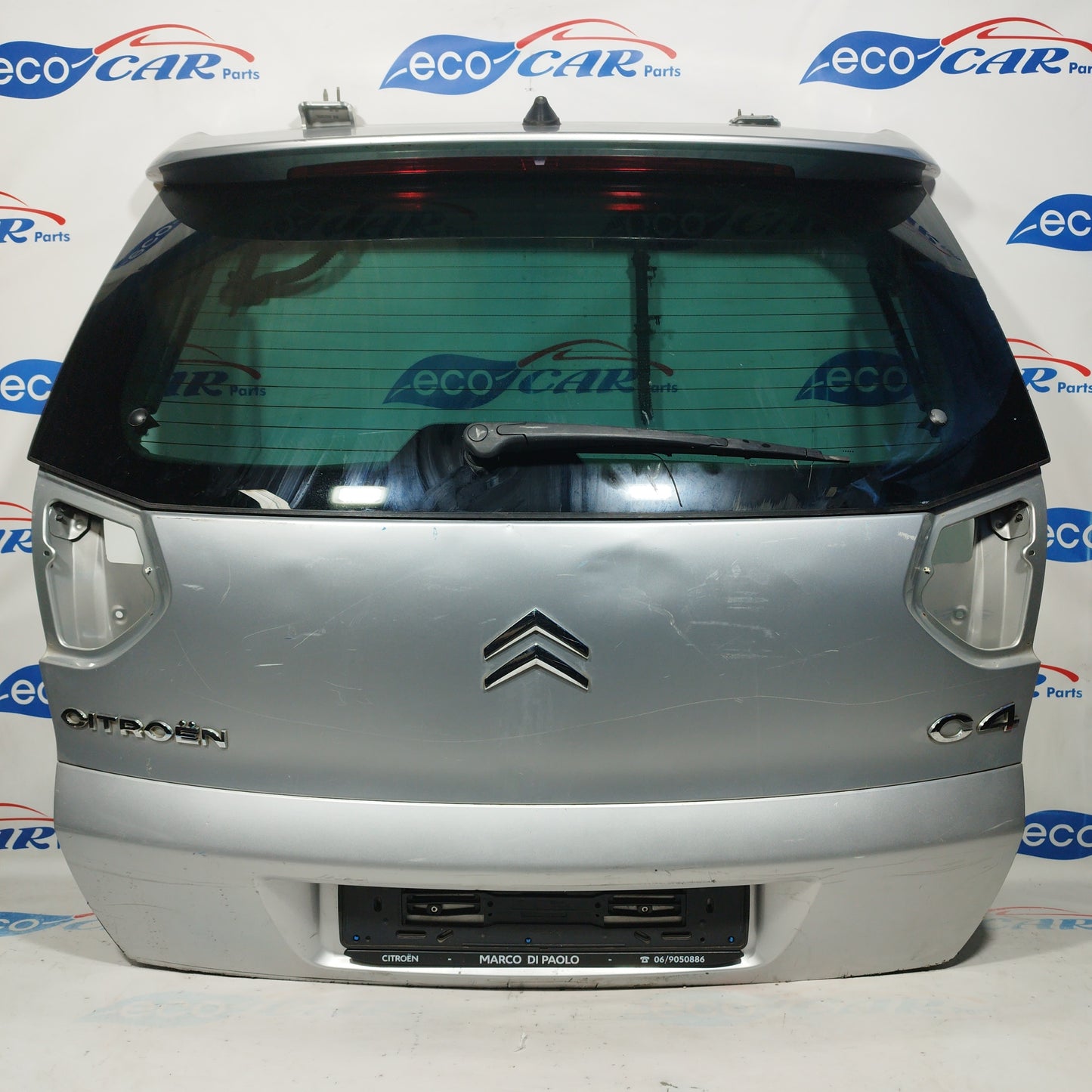Silver gray tailgate Citroen C4 Picasso 2007 ecoAC4985