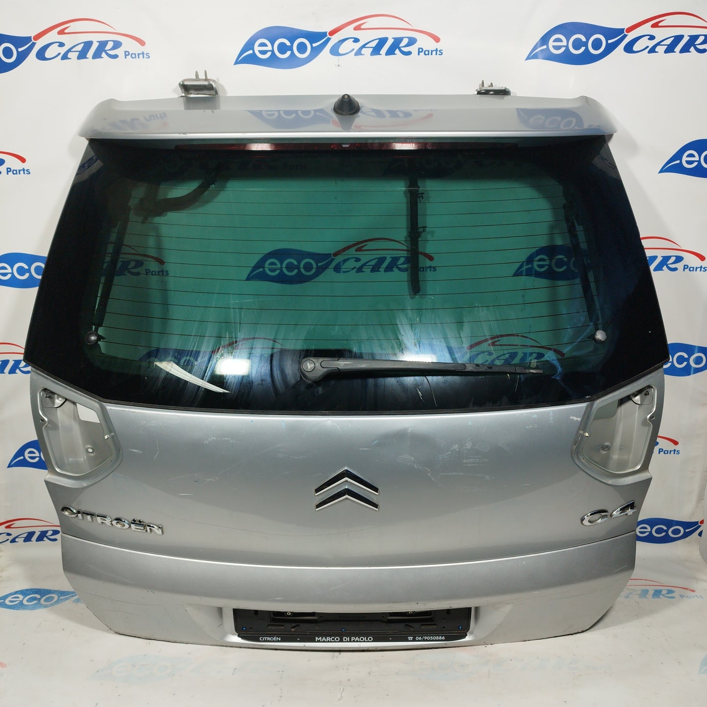 Silver gray tailgate Citroen C4 Picasso 2007 ecoAC4985