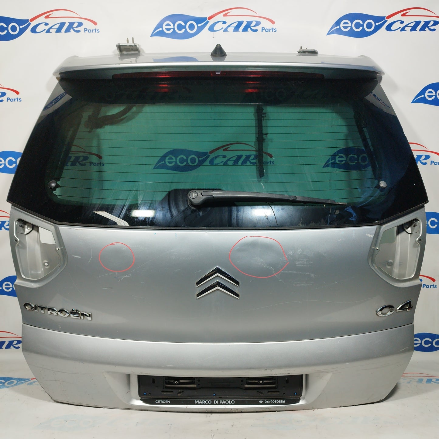 Silver gray tailgate Citroen C4 Picasso 2007 ecoAC4985