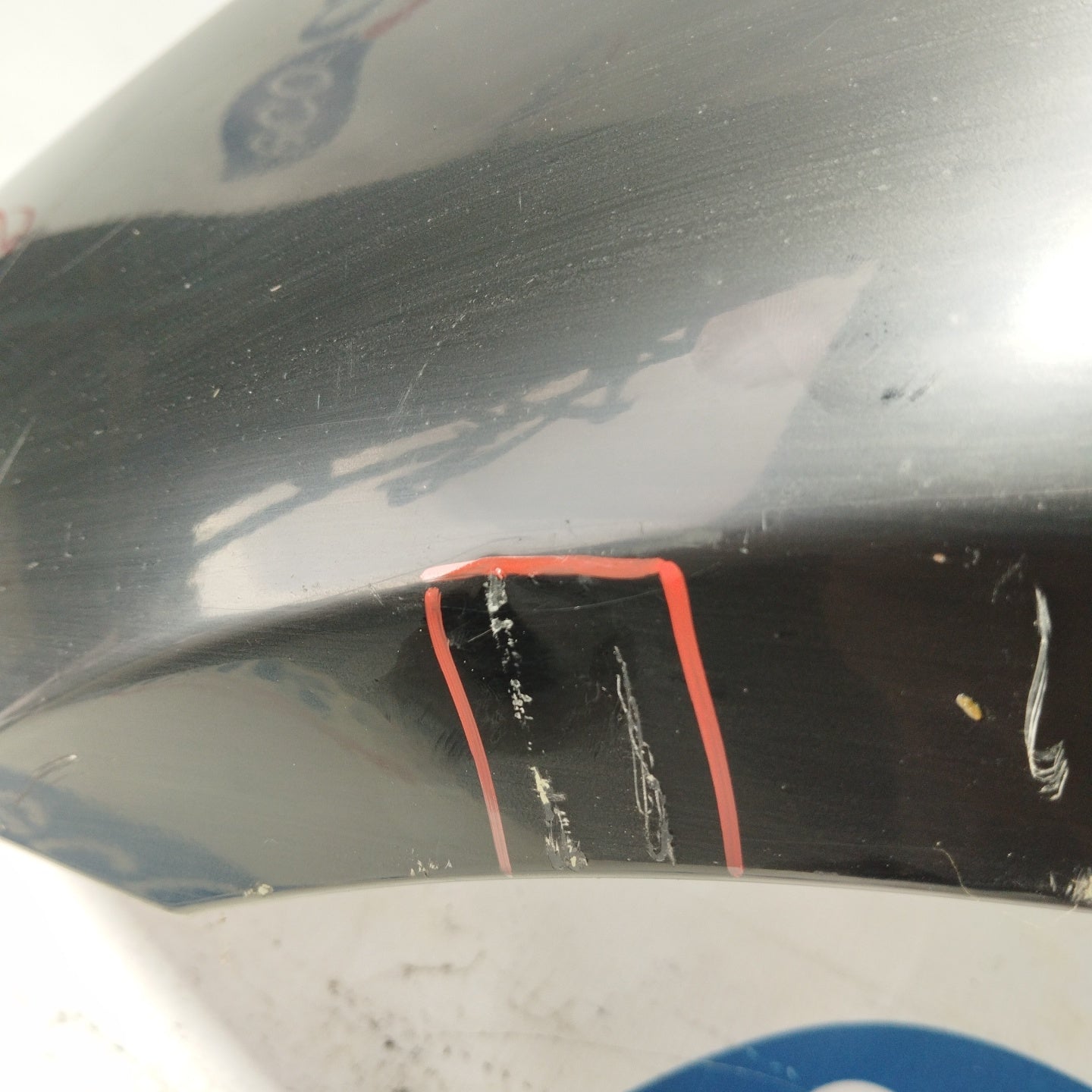 Left black mudguard BMW Serie 3 E91 SW 2006 ecoAG2757