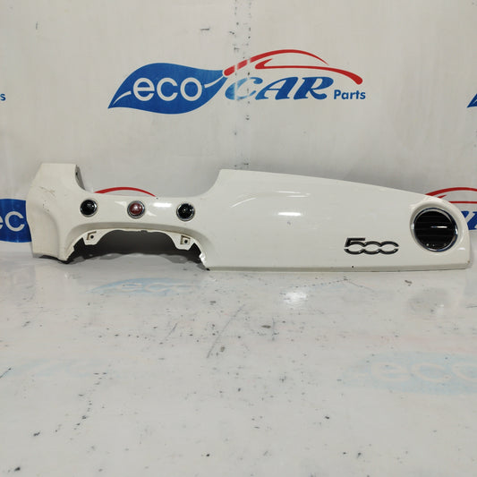 White dashboard molding Fiat 500 2008 ecoAC5096