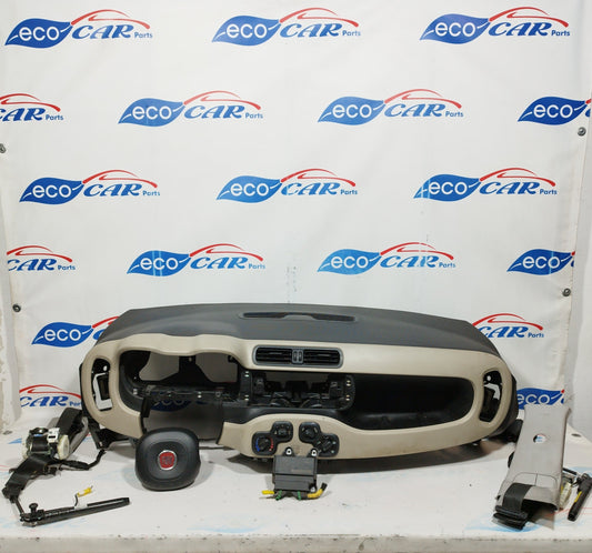 Komplettes Airbag-Set beige Fiat New Panda 2012 Code: 51842713 ecoAC5137