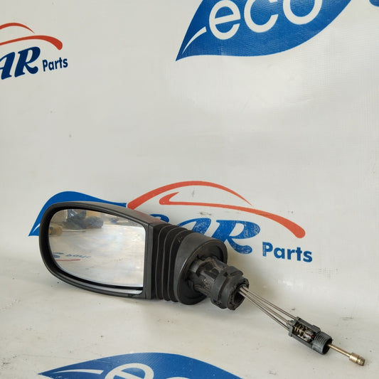 Linker manueller Außenspiegel, schwarzer Kunststoff, Fiat Punto 188, Baujahr 2001, ecoAG2830