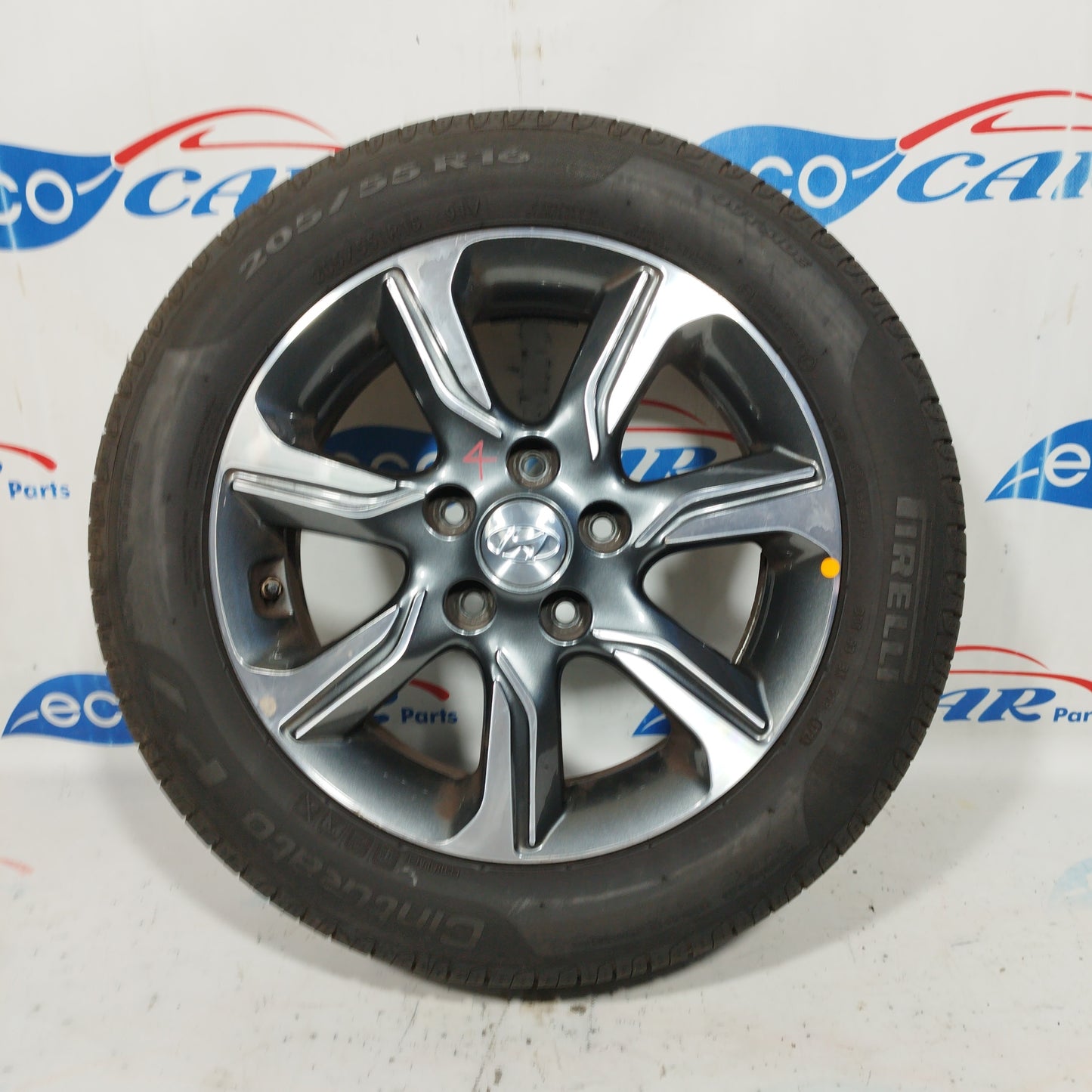 Cerchi in lega da 16 con gomme Pirelli 205/55r16 Hyundai Ix20 2012 codice: 52910-1k650 ecoAC5182