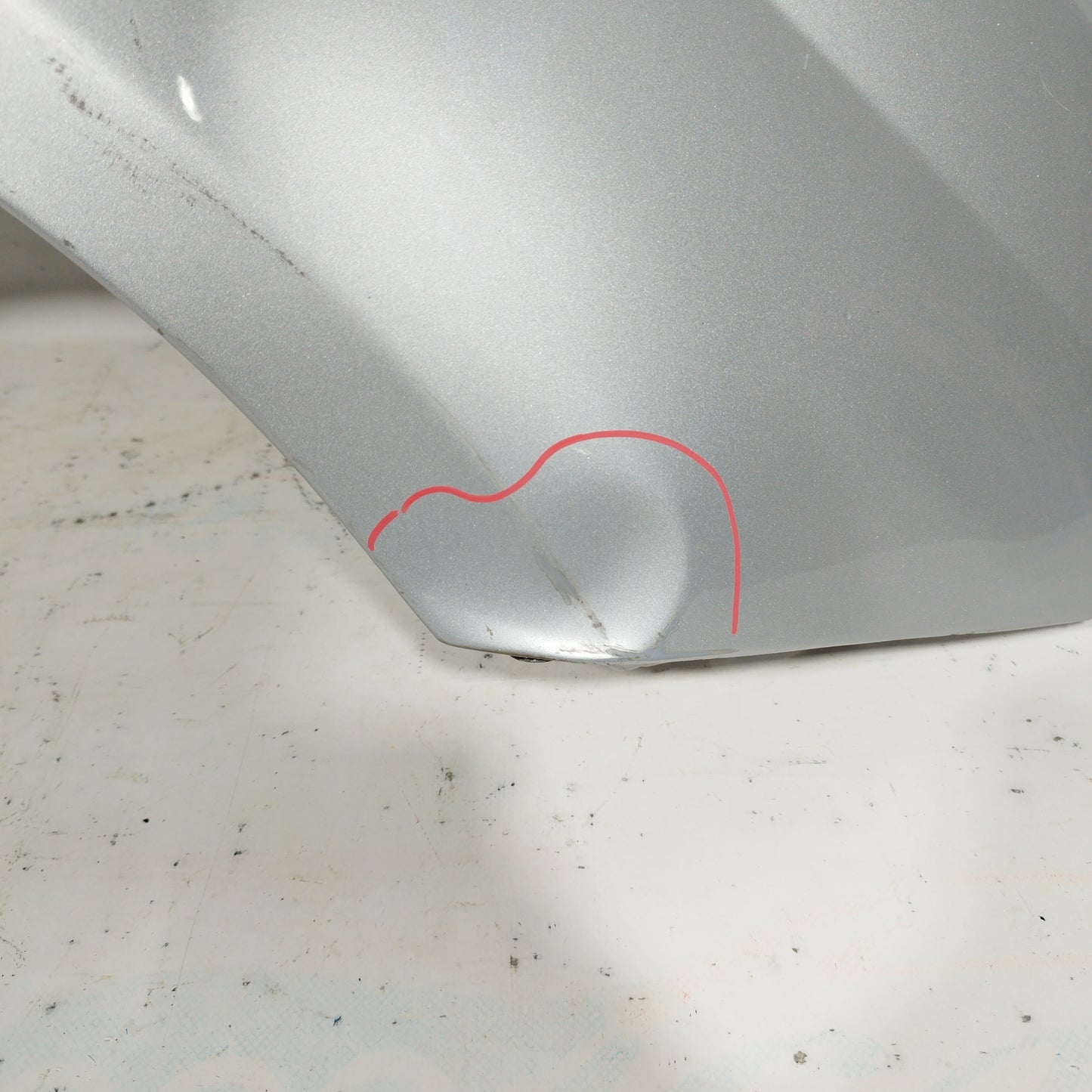 Silbergrauer rechter Kotflügel Fiat Grande Punto Evo 2013 ecoAC5321