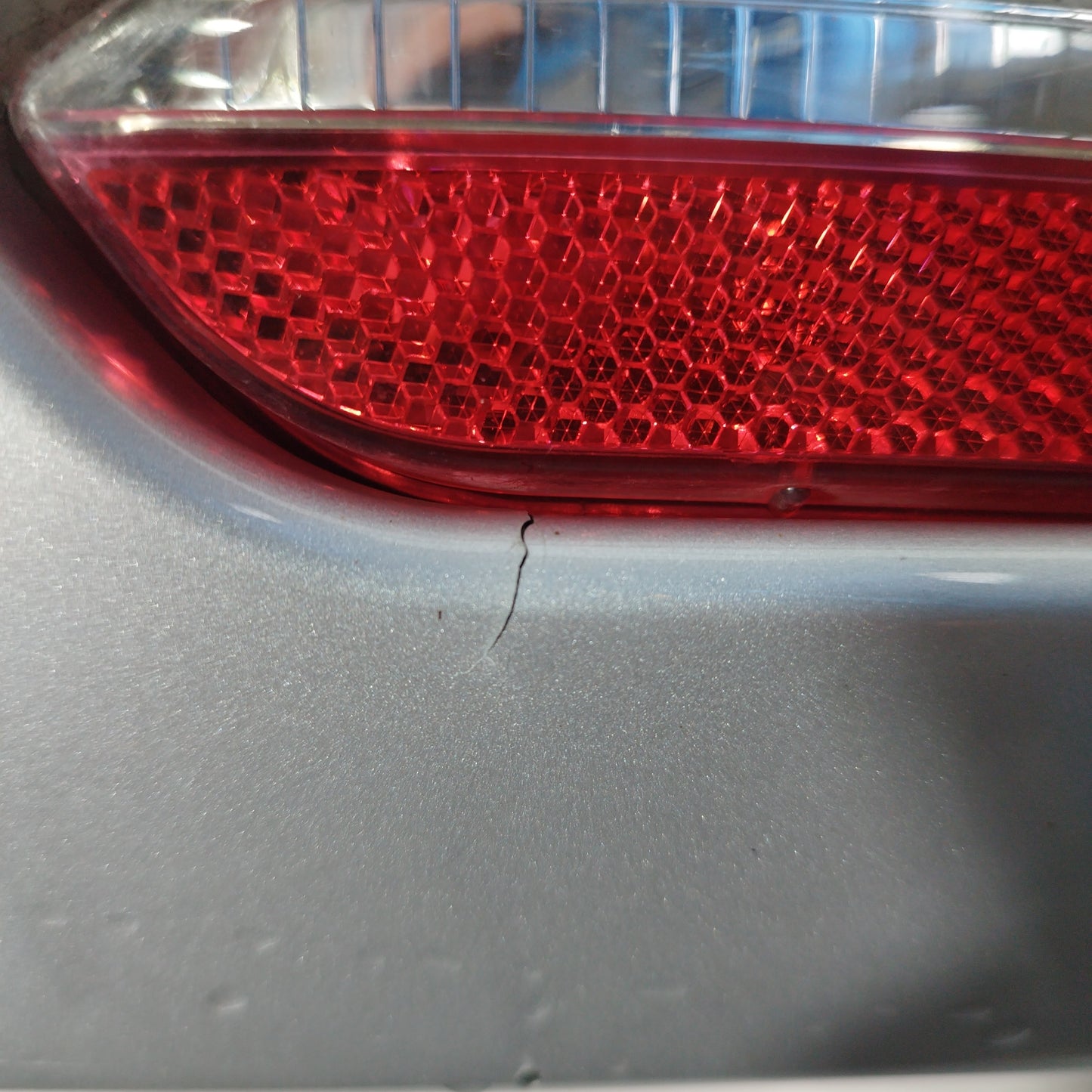 Paraurti posteriore grigio argento Fiat Punto Evo Lounge 2013 ecoAC5326