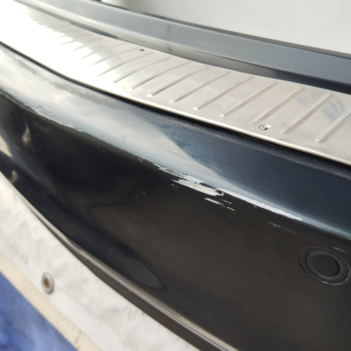 Heckstoßstange in Petrolgrün, Opel Insignia 2014 ecoAG2972