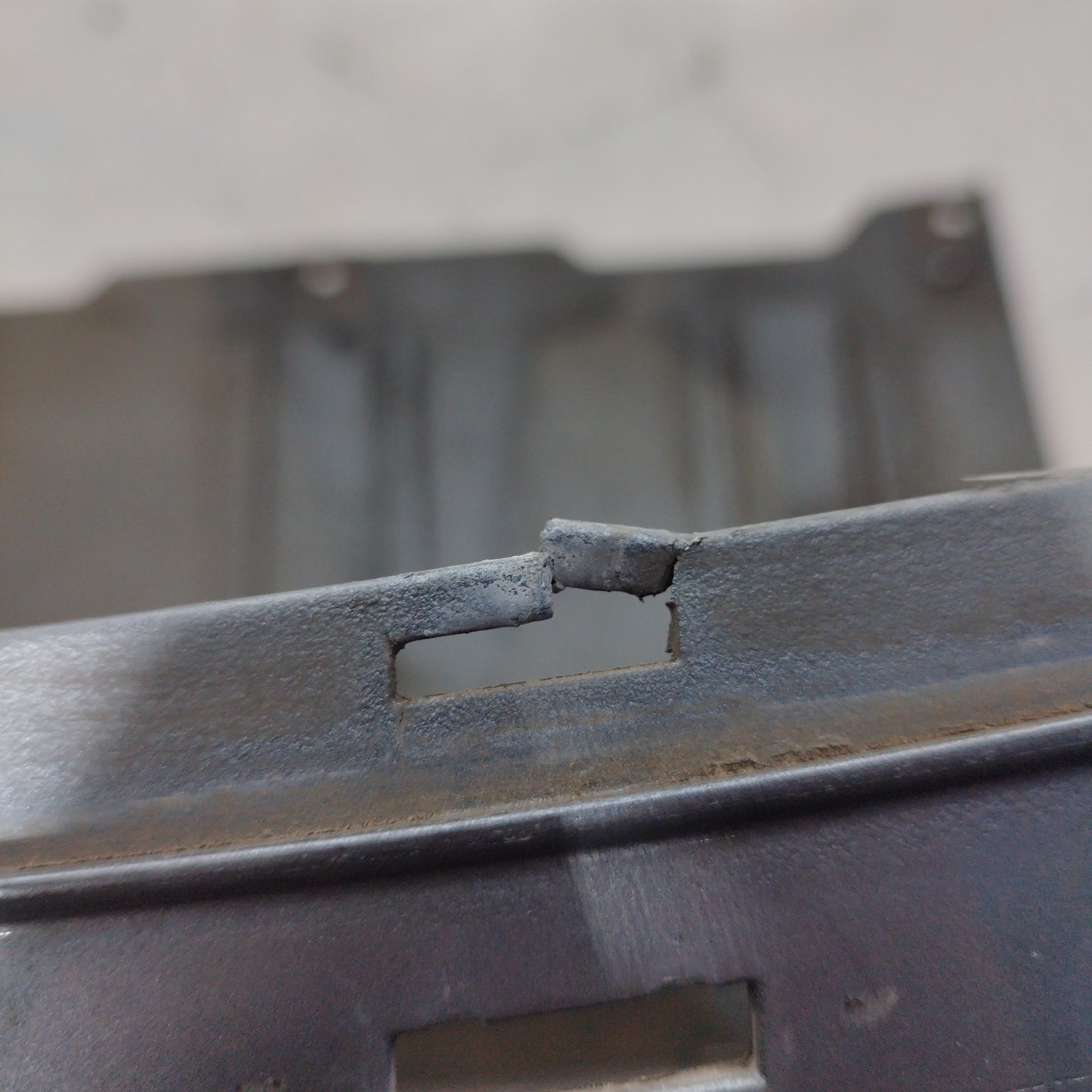 Front bumper medium gray Opel Astra h 2007 ecoAC5366