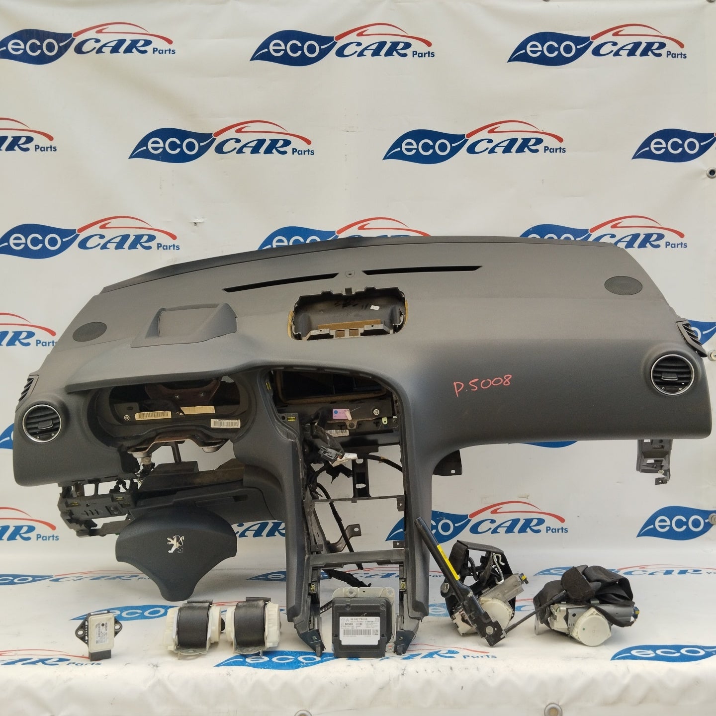 Komplettes Airbag-Set für Peugeot 5008 (2010), Teilenummer: 9666775480, ecoAG3053