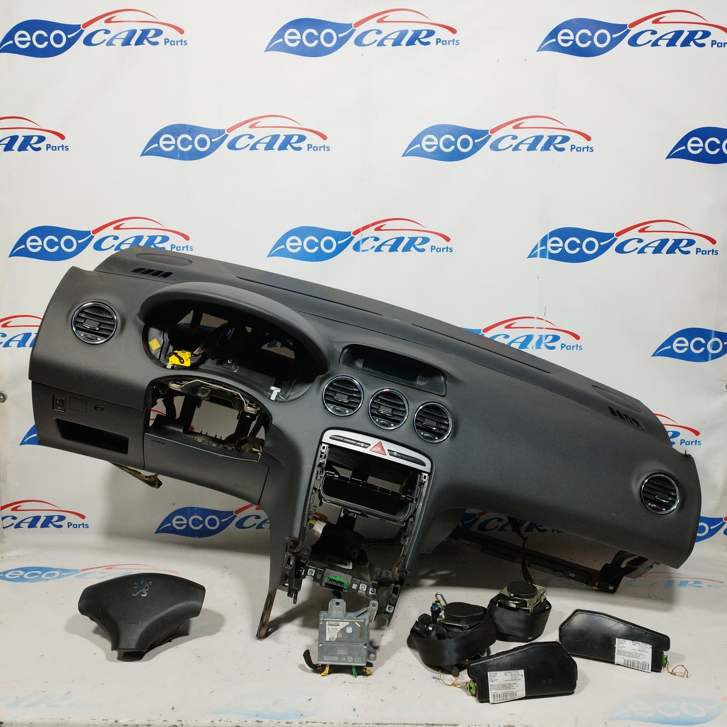 Komplettes Airbag-Kit für Peugeot 308 (Baujahr 2009), Teilenummer: 9665100080 ecoAC5598