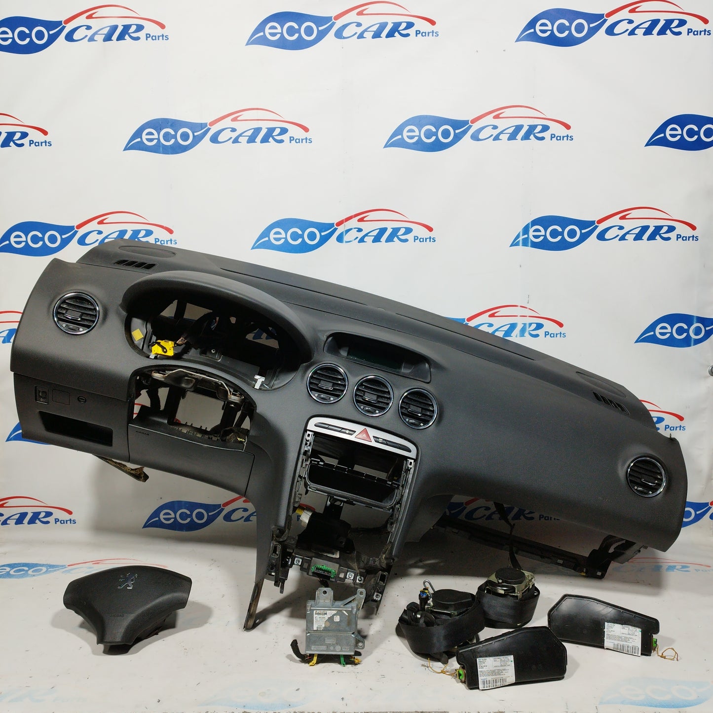 Komplettes Airbag-Kit für Peugeot 308 (Baujahr 2009), Teilenummer: 9665100080 ecoAC5598