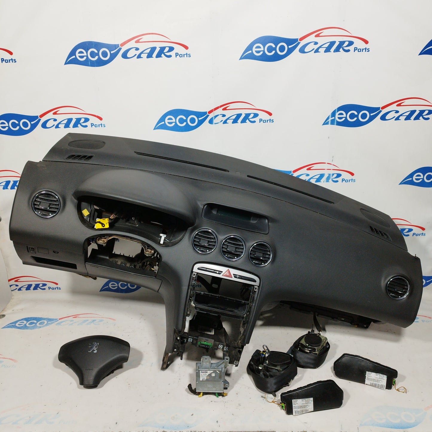 Komplettes Airbag-Kit für Peugeot 308 (Baujahr 2009), Teilenummer: 9665100080 ecoAC5598