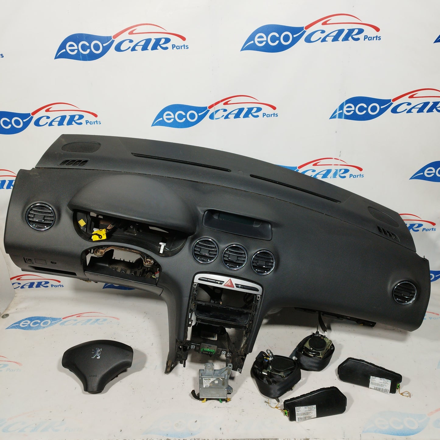 Komplettes Airbag-Kit für Peugeot 308 (Baujahr 2009), Teilenummer: 9665100080 ecoAC5598