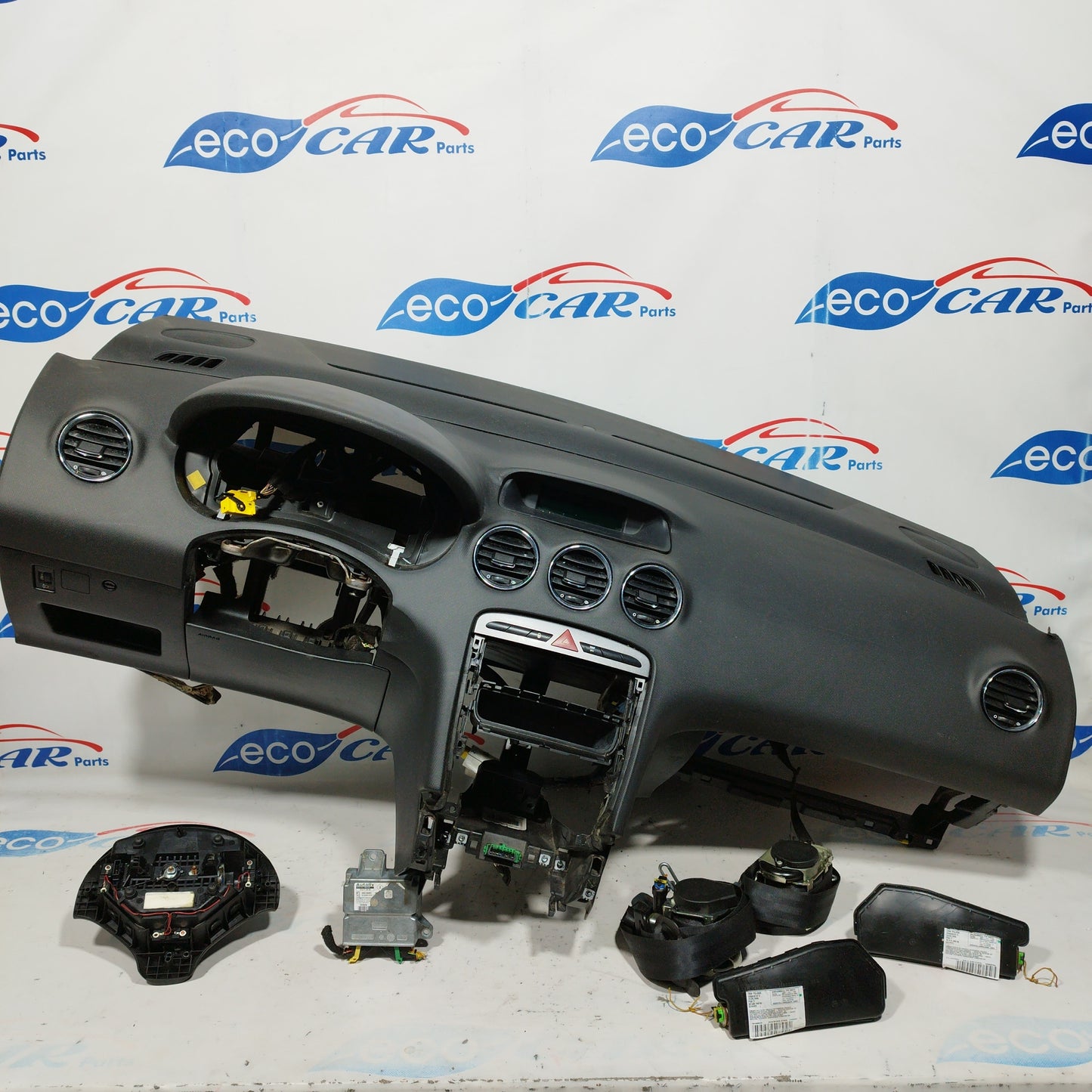 Komplettes Airbag-Kit für Peugeot 308 (Baujahr 2009), Teilenummer: 9665100080 ecoAC5598