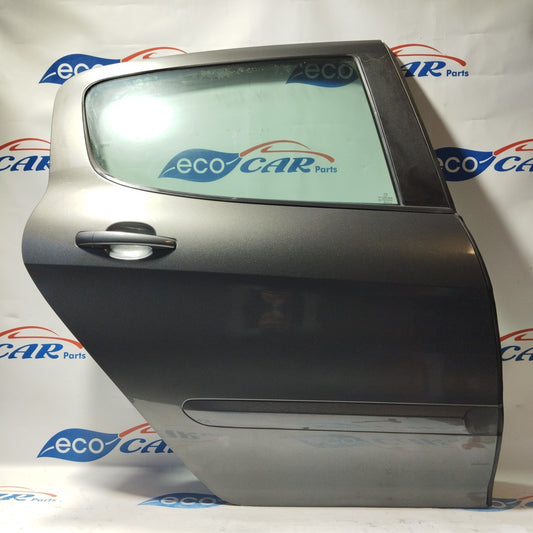 Right rear door gunmetal gray Peugeot 308 2009 ecoAG3154