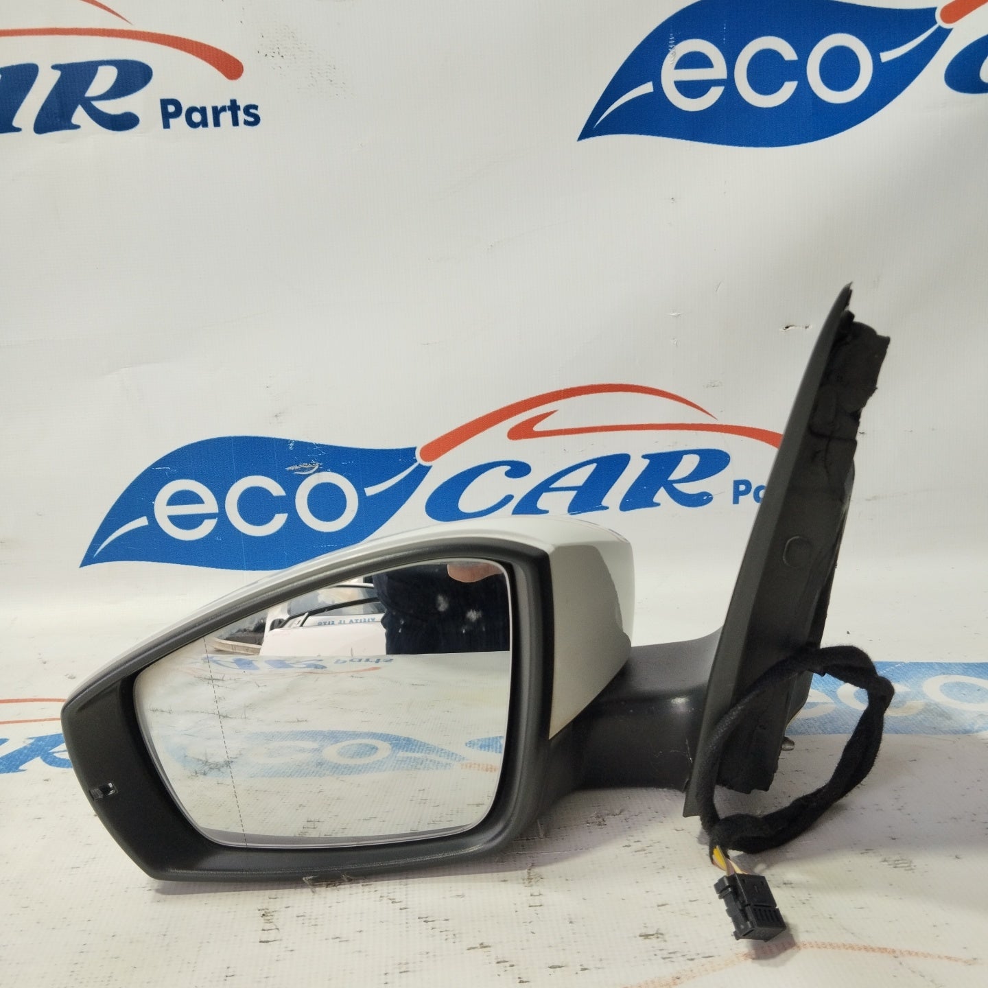 White electric left mirror Volkswagen Polo 2014 6 wires Cod: 6R1857501BFB9A ecoAG3238