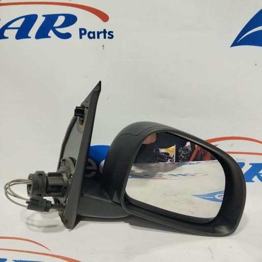 Right manual black plastic mirror Fiat Panda 169 2011 ecoAG3311