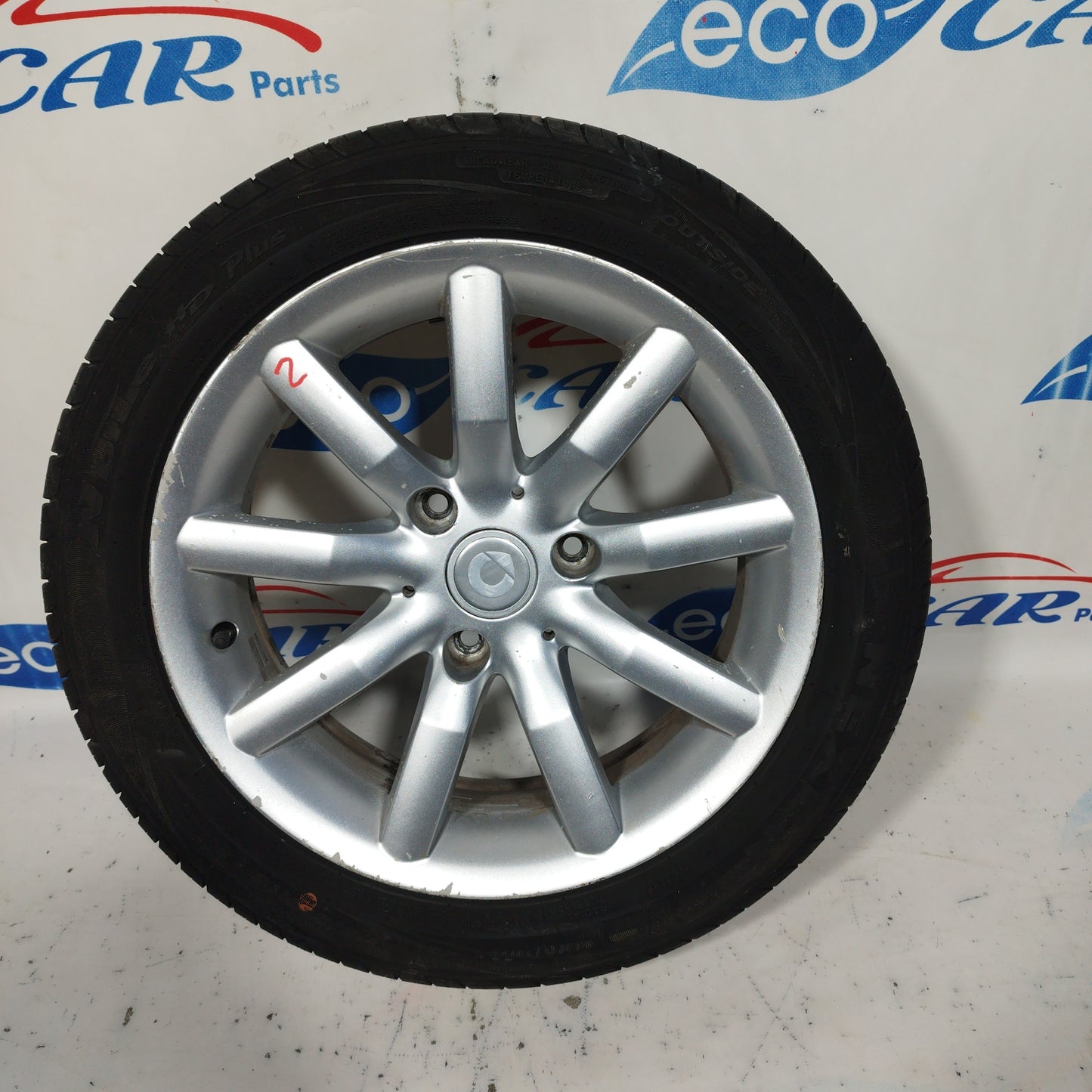 Cerchi in lega completi di gomme 15' Smart Fortwo 2005 ecoAC5828