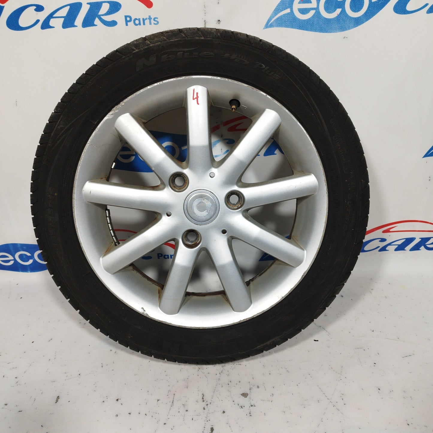 Cerchi in lega completi di gomme 15' Smart Fortwo 2005 ecoAC5828