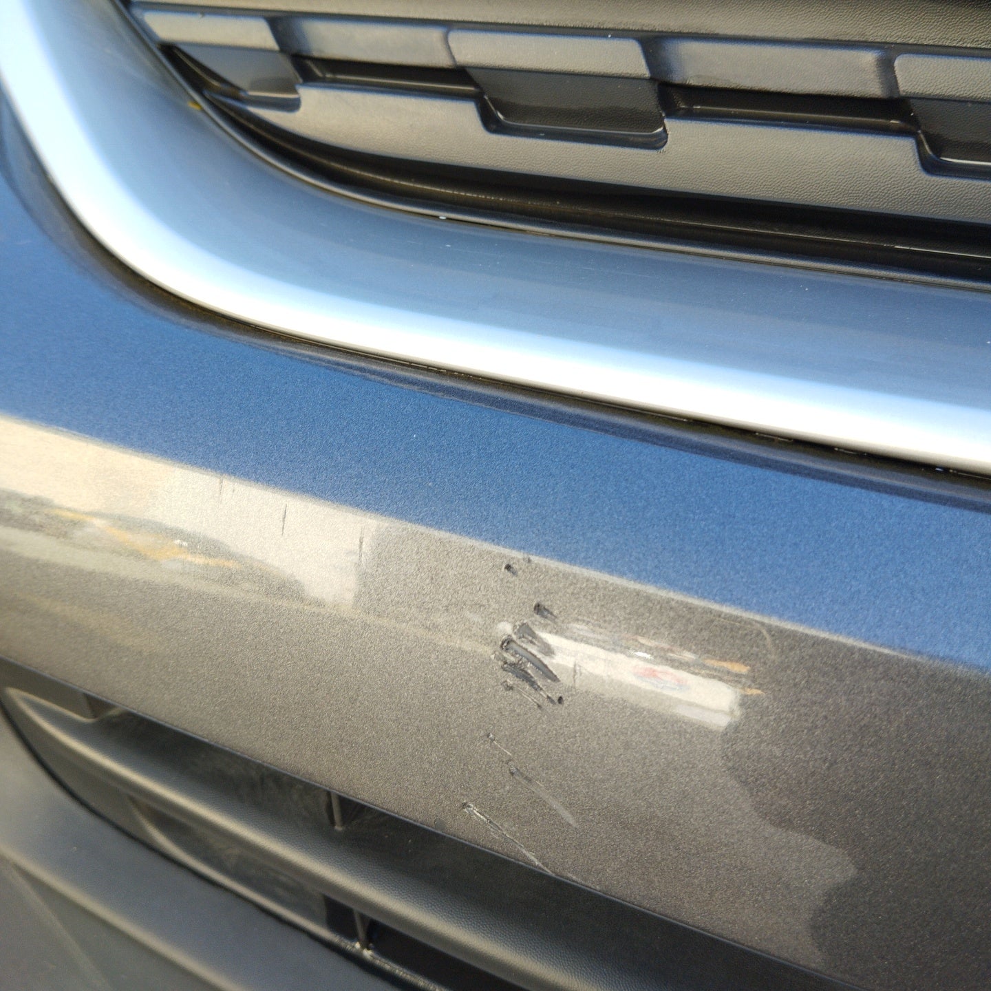 Front bumper gunmetal gray Peugeot Rifter 2020 ecoAG3336