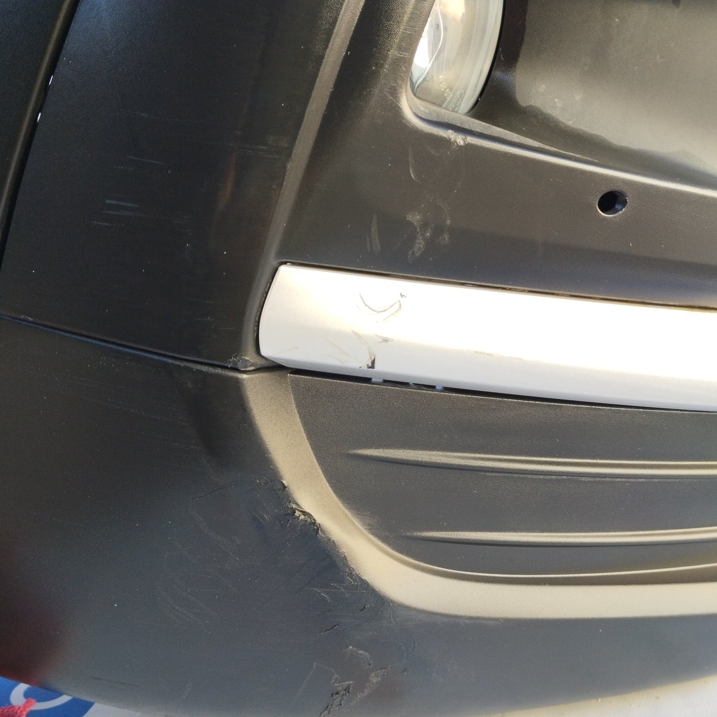 Front bumper gunmetal gray Peugeot Rifter 2020 ecoAG3336