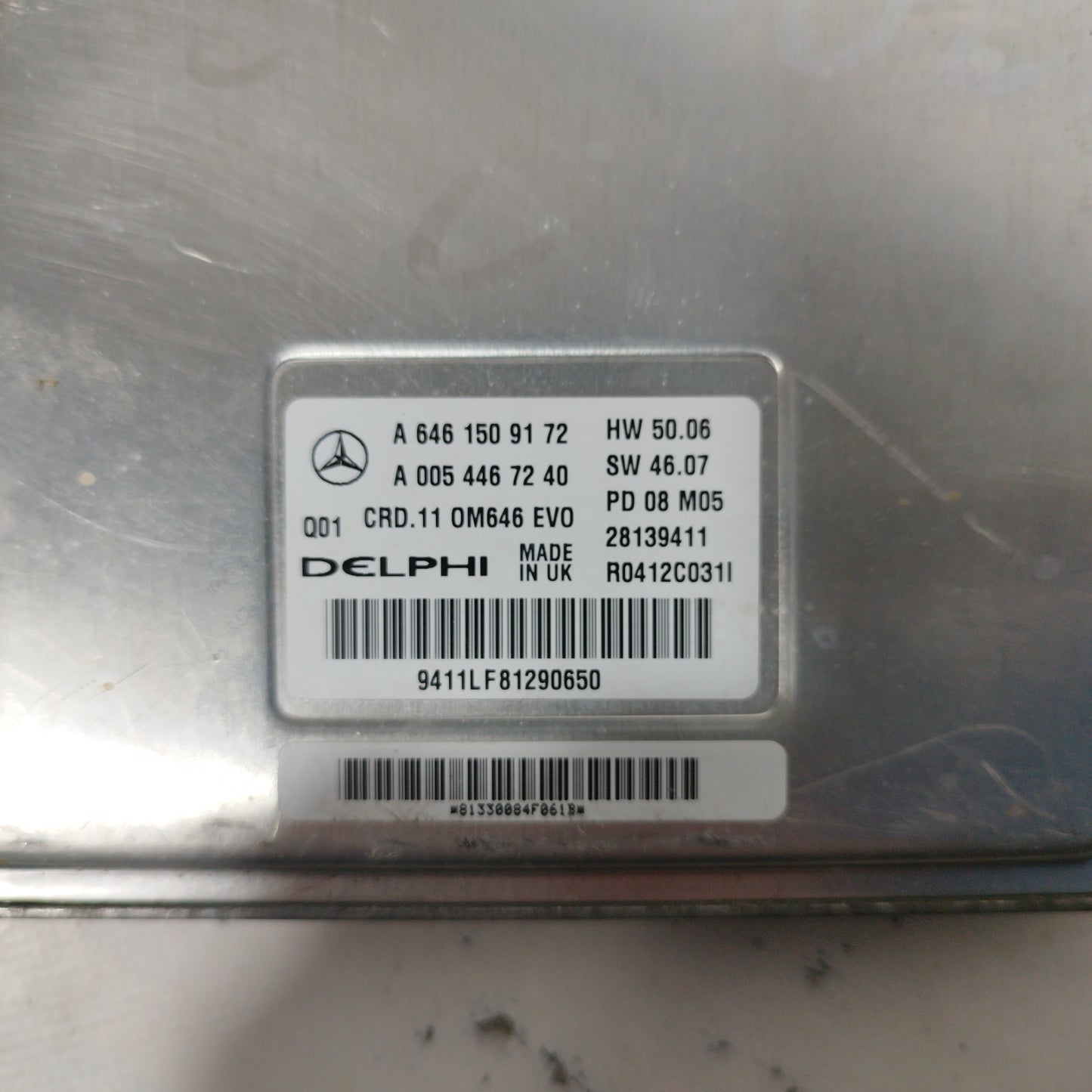 Zündanlage Mercedes C-Klasse 2.2 CDI 170 PS 2009 Code: A6461509172 ecoAC5890