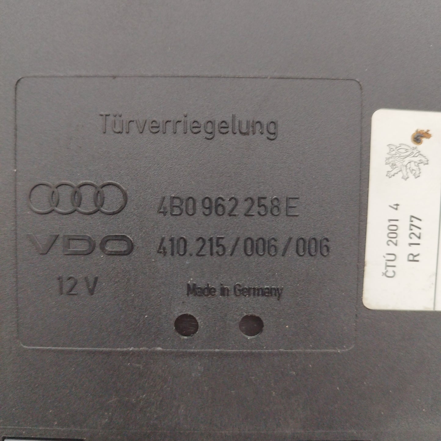 Centralina Comfort Audi A6 2.5 TDI 2005 codice: 4B0962258E ecoAC5991