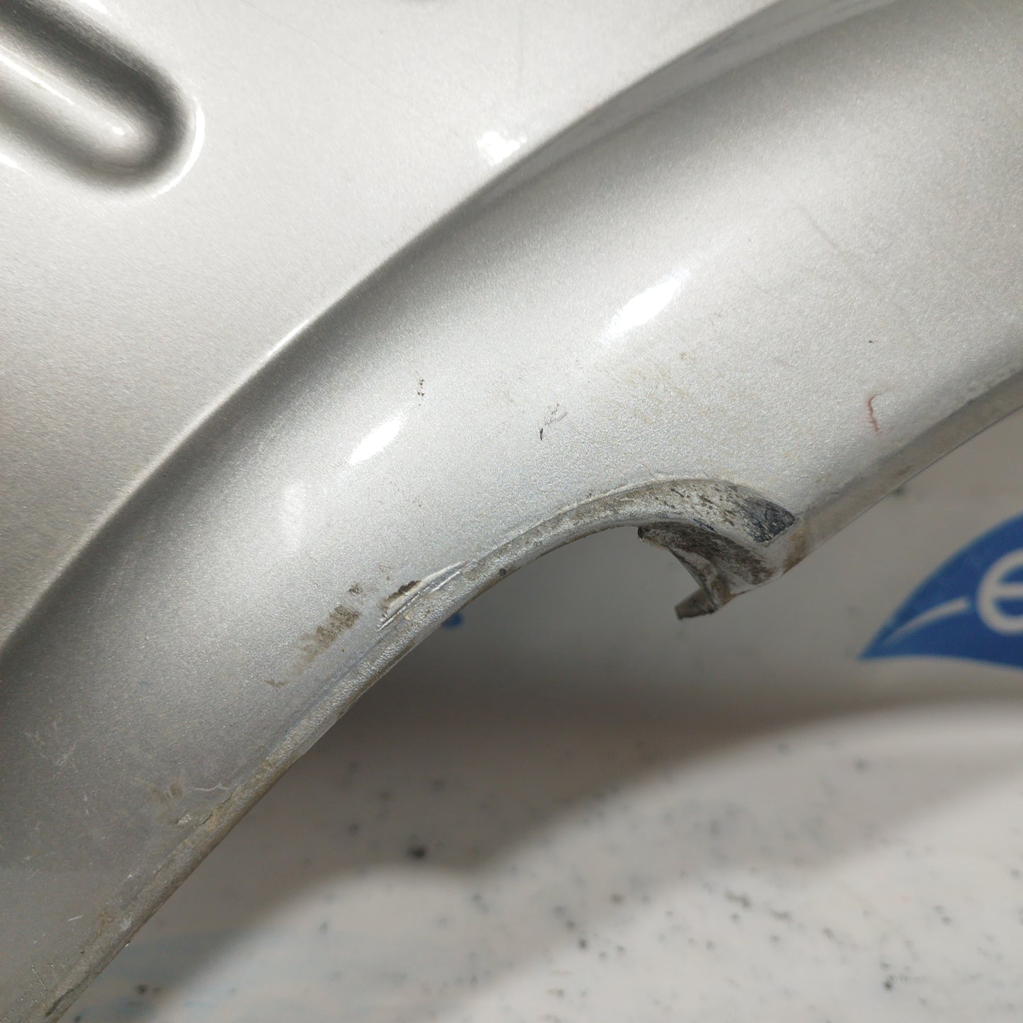 Silver gray right rear fender Mahindra Goa 2008 ecoAC6022