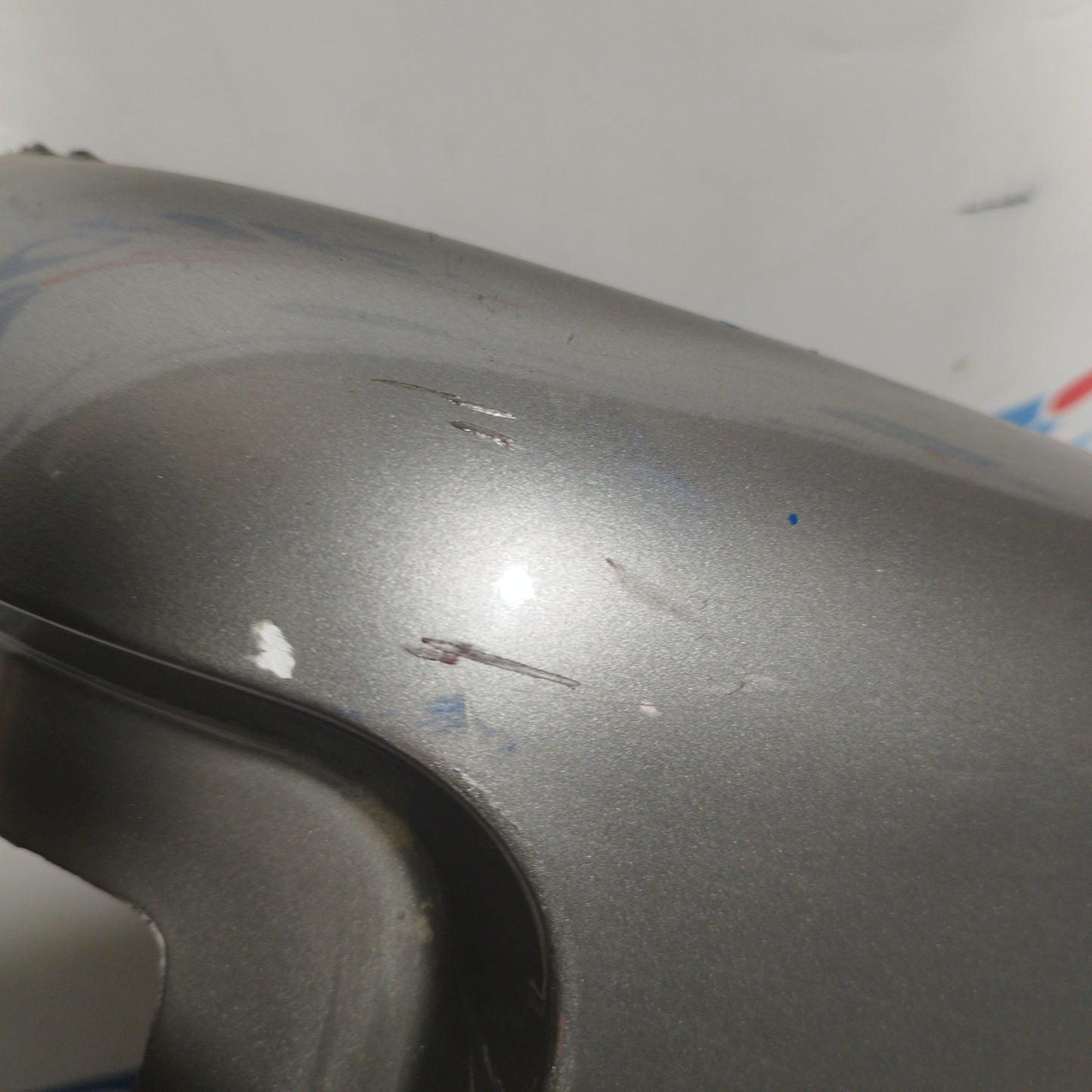 Silver gray right rear fender Mahindra Goa 2008 ecoAC6022