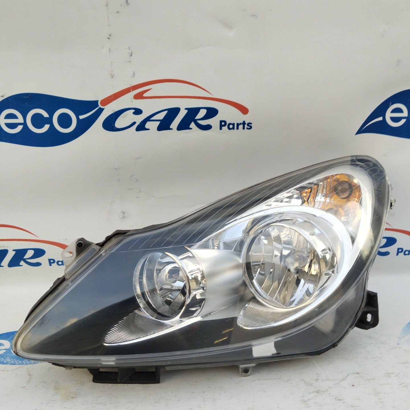 Fanale anteriore sx Opel Corsa D fondo nero ecoAG3477