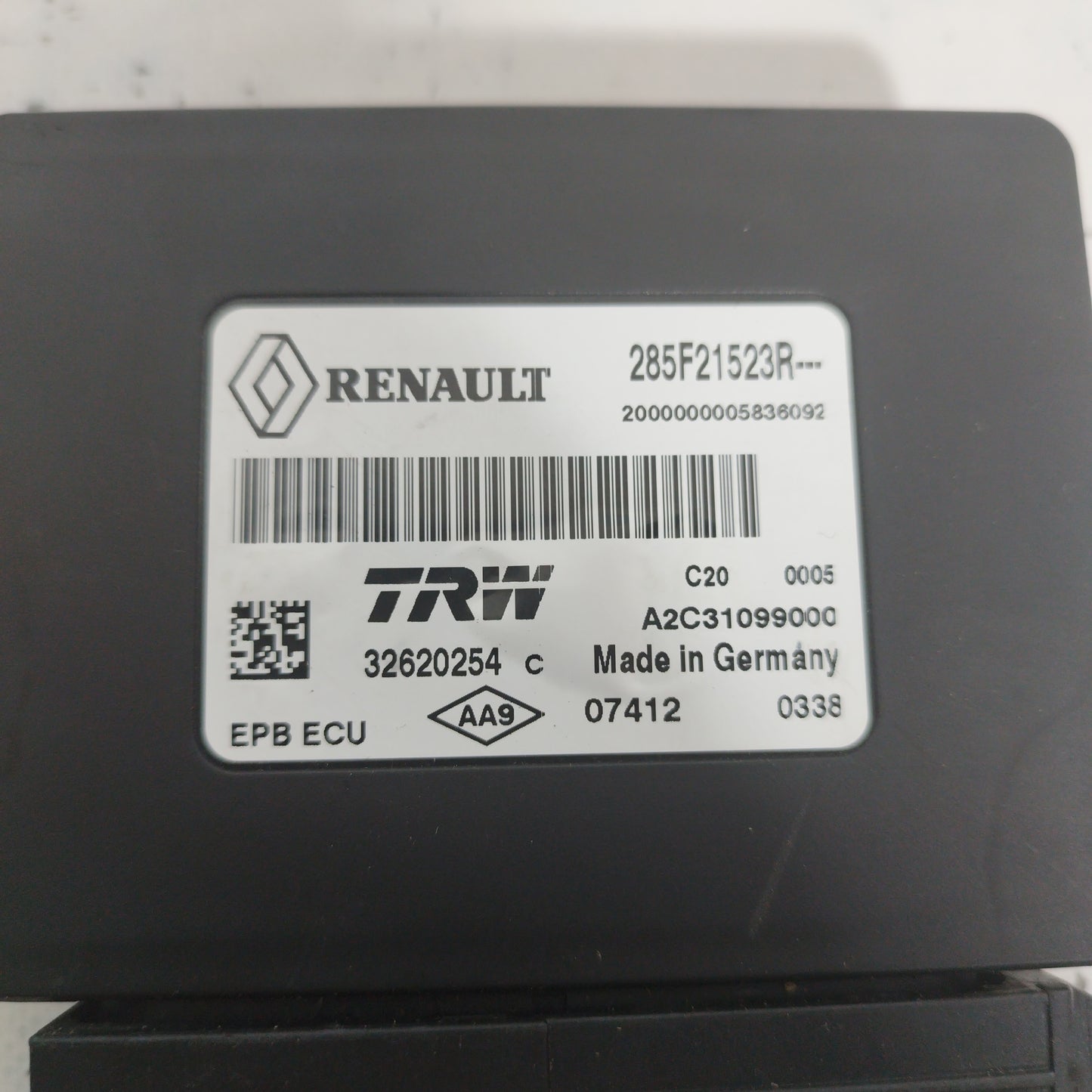 Centralina freno di stazionamento Renault Megane 3° Serie 2010 codice: 285F21523R ecoAC6041