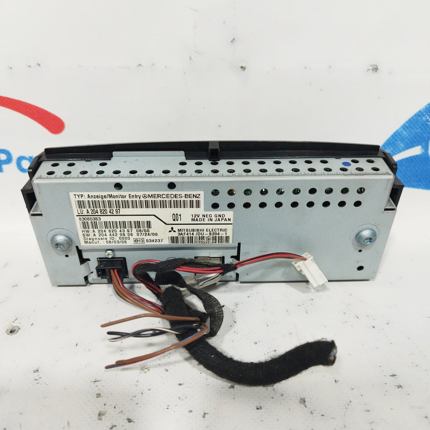 Display Mercedes Classe C 2010 codice: A2048204297 ecoAC6067