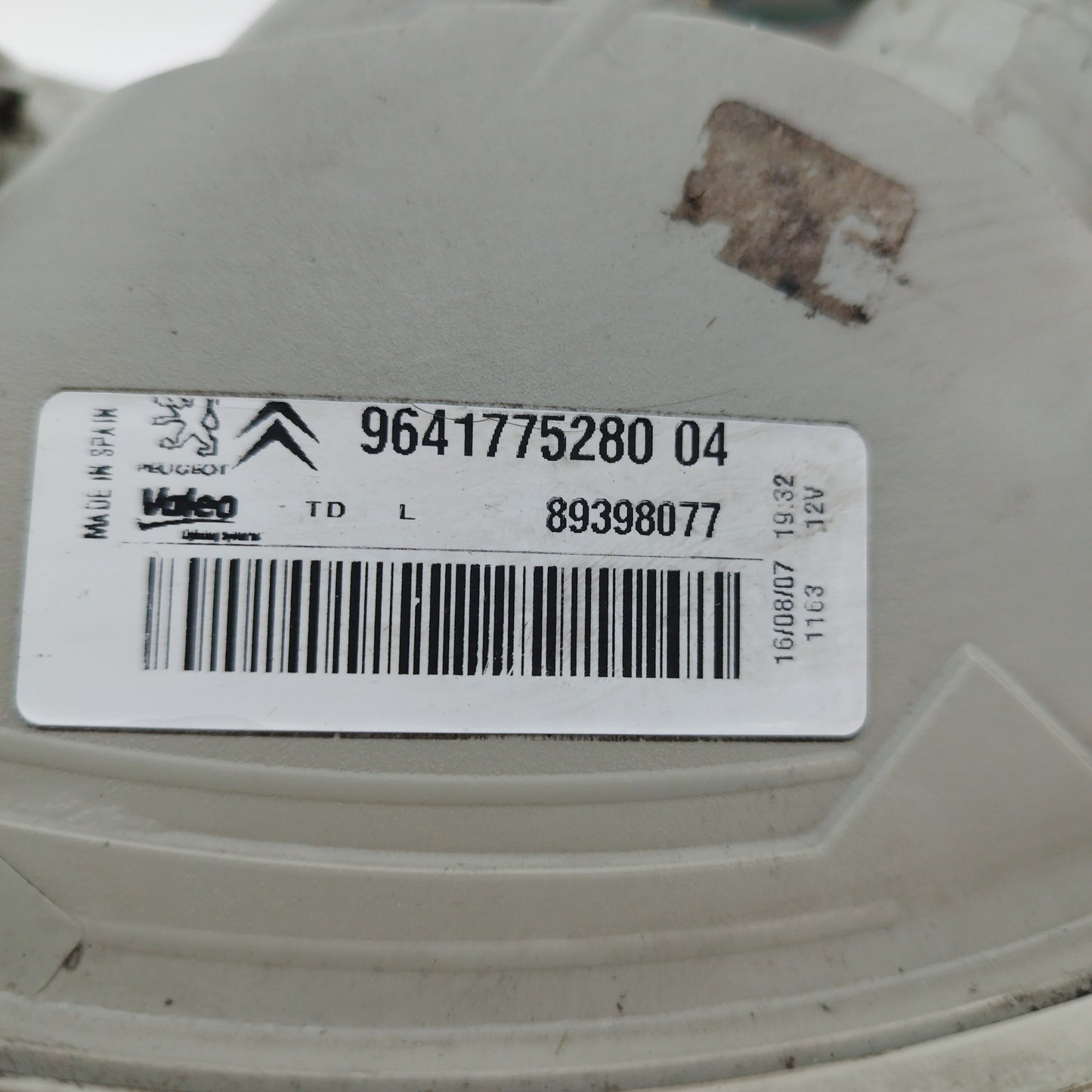 Fanale posteriore Sx Citroen C3 Pluriel 2005 codice: 9641775280 ecoAC6117