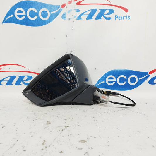 Midnight blue left front electric mirror Seat Leon 2012 8 wires ecoAC6146