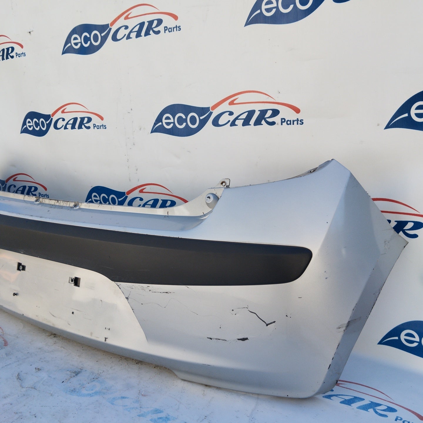 Rear bumper silver gray Hyundai i10 2009 ecoAG3547