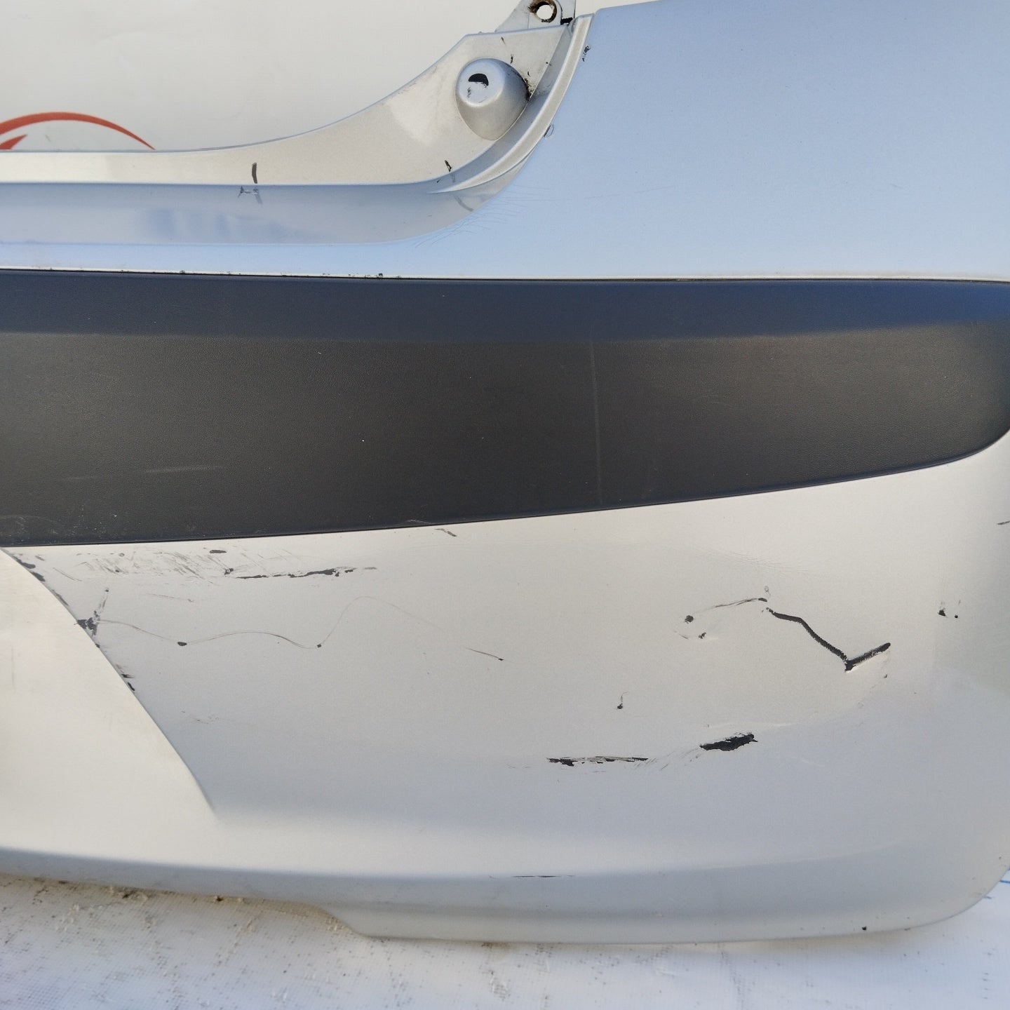 Rear bumper silver gray Hyundai i10 2009 ecoAG3547