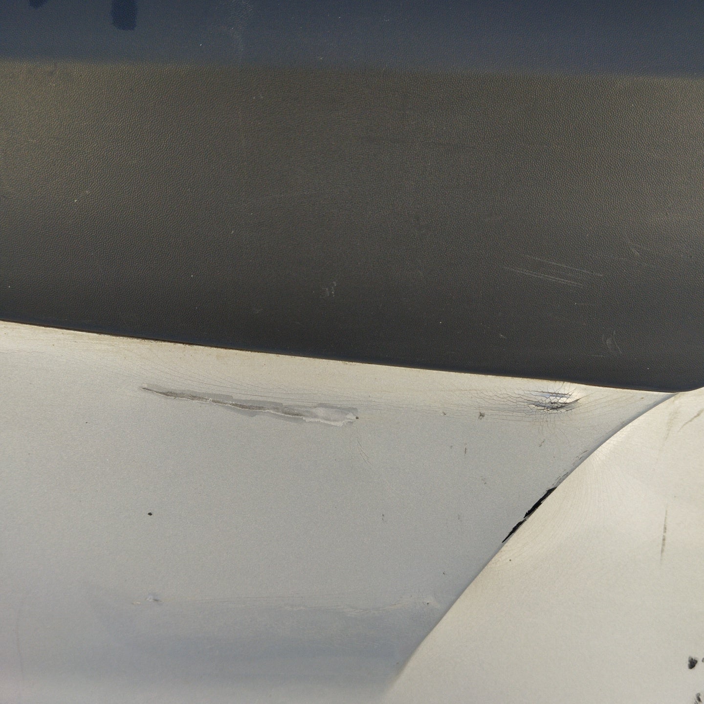 Rear bumper silver gray Hyundai i10 2009 ecoAG3547