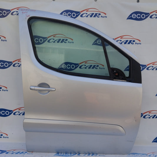 Silver gray right front door Citroen Berlingo 2010 ecoAG3560