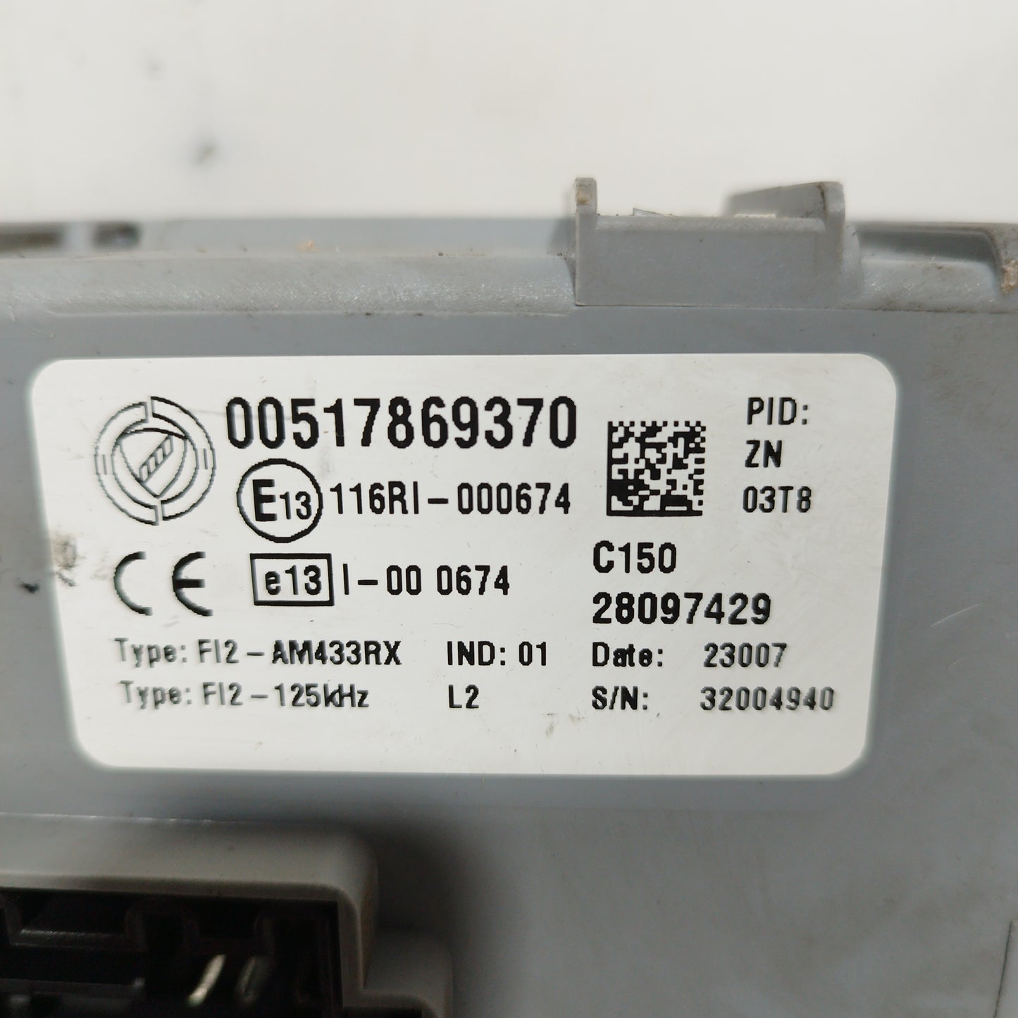 Zündanlage Fiat 500 1.3 MTJ 2007 Code: 00517869370 ecoAC6205