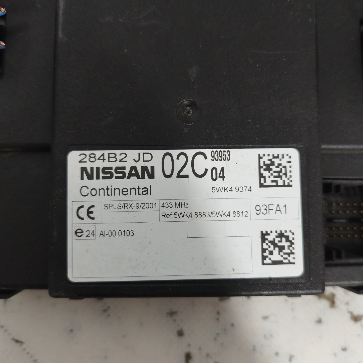 Nissan Qashqai 1.6 B 2009 Zündkit-Code: MEC93-630 ecoAC6231